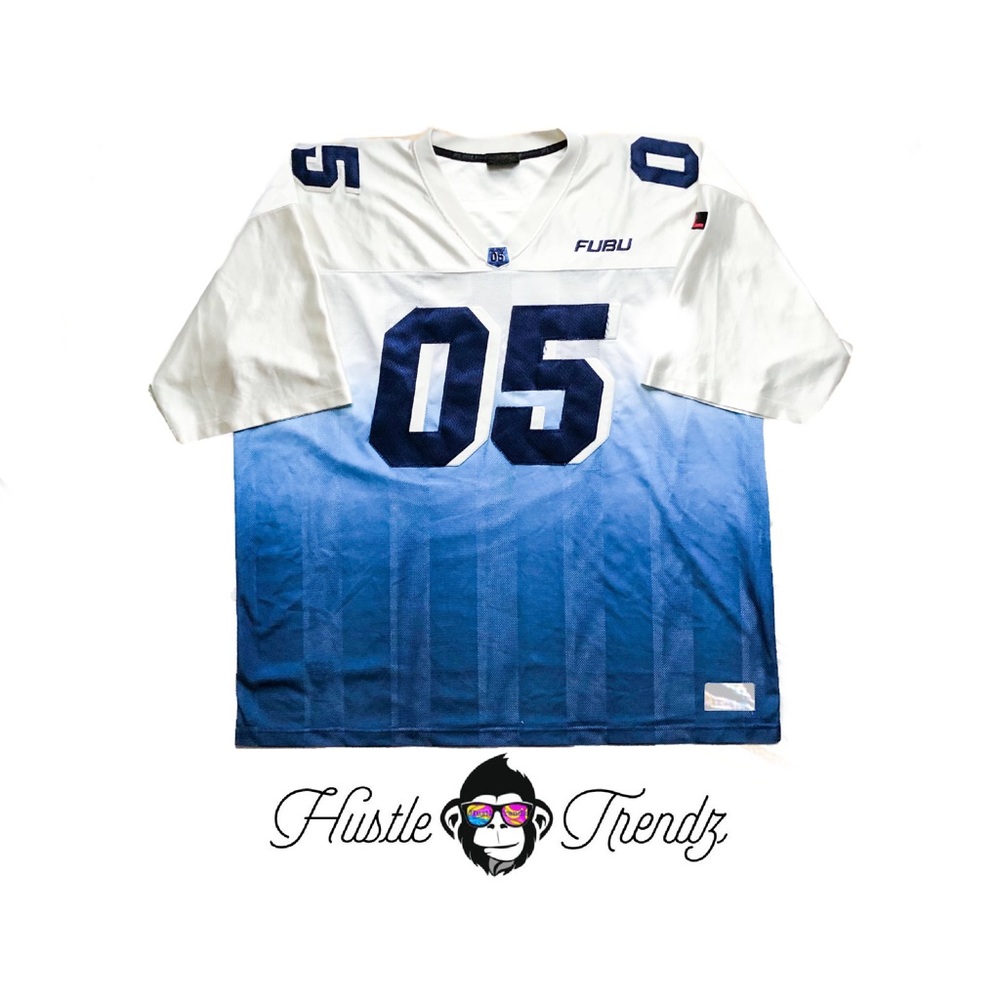 Vintage Blue FUBU Sport Jersey Shirt XXXL